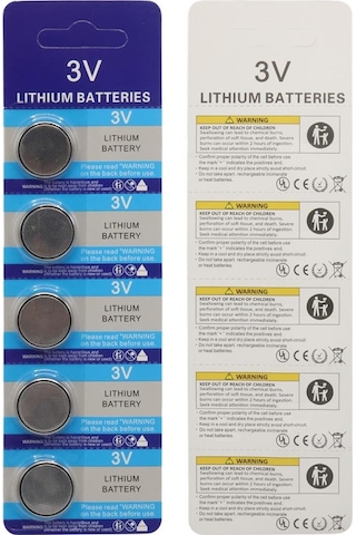 Ayt Powermaster Cr 2025 3 Volt Lityum Para Pil 5'li Paket Düğme Pil