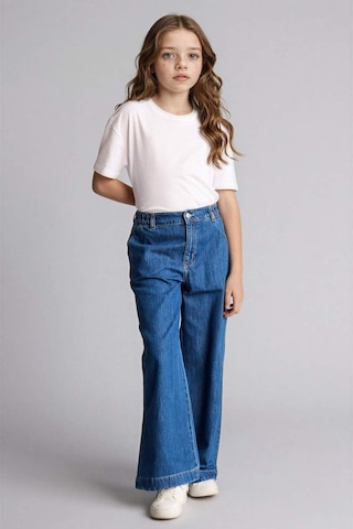 Defacto Wıde Leg Jean Pantolon Kız Çocuk G0304a826smnm28 Mavi-nm28