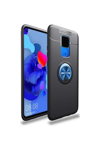 Huawei Mate 30 Lite Kılıf Yüzüklü Magnetli Ravel Case
