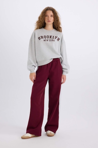 DeFacto Loose Fit Bisiklet Yaka Baskılı Kalın Kumaş Sweatshirt E3387AXNSGR42