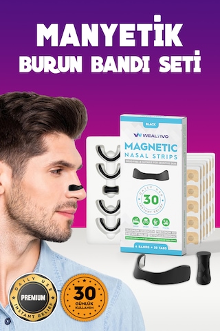 30 Siyah Renk Burun Bandı