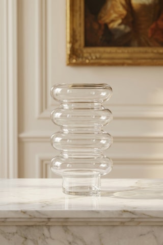 Aura Bubble Cam Vazo - 30 Cm Şeffaf