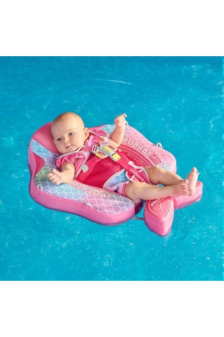 Mambobaby Yüzme Simidi - Denizkızı, Emniyetli, Gölgelikli Ve Ayak Destekli