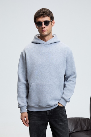 Grimelange AMOS Erkek Yumuşak Kumaşlı 3 İplik Oversize Kapüşonlu Kanguru Cepli Grimelanj Sweatshirt
