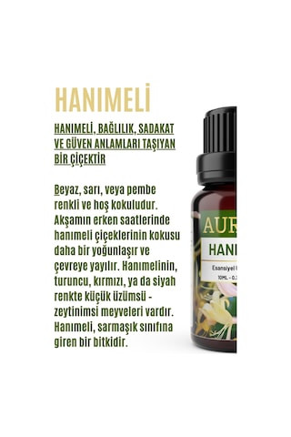 Auran Hanımeli Esansiyel Uçucu Yağı 10 ML