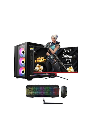 Ramtech FF Victory i590 Plus i5-9400F 32 GB 1 TB SSD 8 GB RTX4060 23.6" Masaüstü Oyuncu Bilgisayarı