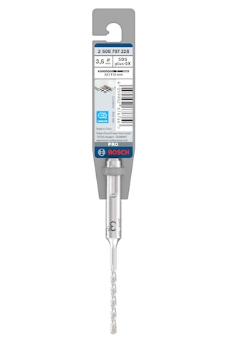 Bosch 1 X Pro Sds Plus-5x Darbeli Matkap Çelik Beton, Beton İçin, Çap 3,50 Mm, Profesyonel Aksesuar, Darbeli Matkap İçin