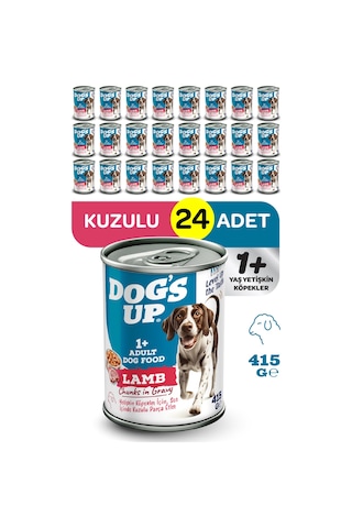 Dogs Up Yaş Yetişkin Köpek Maması Kuzu Etli 415gr 24lü