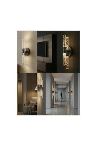 Bubbleflux Dubble Small 31 Cm Modern Tasarım Led Aplik - Duvar Lambası - Siyah - Pilli - Günışığı Siyah