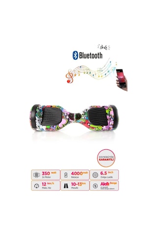 Citymate Hoverboard 6.5 inch Elektrikli Kaykay Scooter Bluetooth Hoparlörlü D03