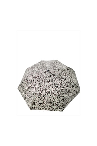 Marlux Leopar Desenli Otomatik Kdın Şemsiye Krem 710059 Leopar