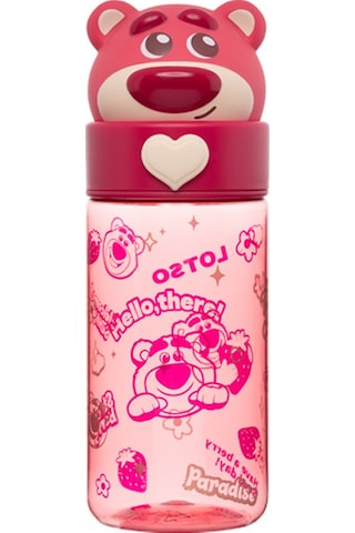 Jian Fan Çilek Ayısı Çocuk Su Bardağı Okul Özel Öğeci Doğrudan İçme Bardağı - Pembe Pembe