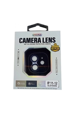 Apple Uyumlu, iPhone 11 / 12 / 12 Mini  Safir Kamera Koruyucu Lens Mavi Renk