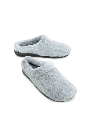 Gezer Kadın Kışlık Peluşlu Tasarım Ev Bahçe Gondol Terlik Gt1kzm.16160.00.019.0c Gri