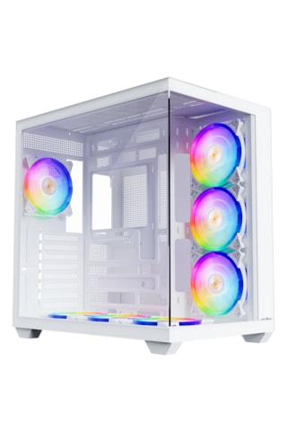 James Donkey Stark S801 7xargb Temperli Cam 650w 80+ Bronze Atx Beyaz Gaming Oyuncu Kasa