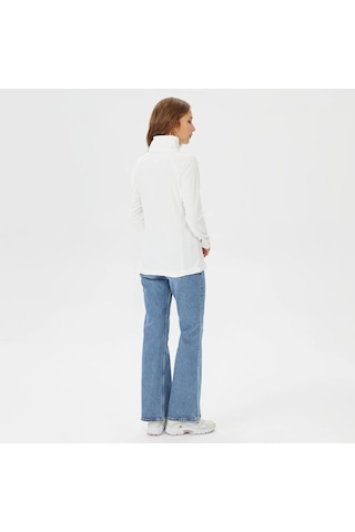 Columbia Ak1131 Glacial Iv 1/2 Zip Kadın Polar Ceket Ekru