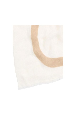 Bold Logo Cotton Hemp Scarf Os