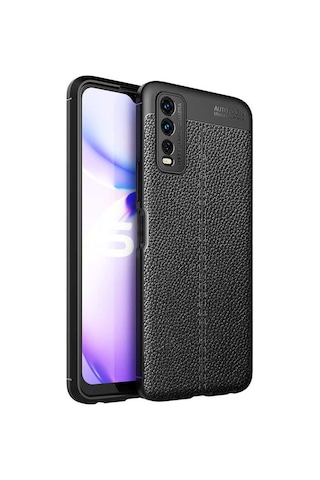 Vivo Y20s Kılıf Niss Silikon Kapak - Siyah Siyah Siyah