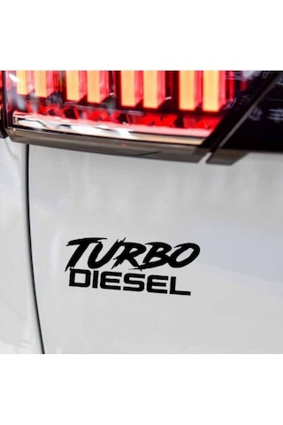 Turbo Dizel Diesel Araba Sticker Yapıştırma
