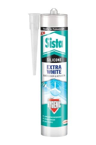 Sista Extra White Banyo - Duşakabin Silikonu 280 ML Beyaz