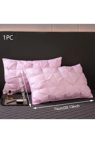 Trendooze Yumuşak Polyester Elyaf Konforlu Uyku Destek Gri Sunshine022 Gri Yastık Gri