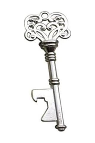 Gümüş Metal Anahtar Şekilli Şişe Açacağı Mutfak Alet Çubuğu Barware Anahtarlık Anahtarlık Gümüş