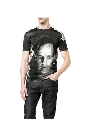 Dolce & Gabbana Dolce&Gabbana Homme Marlon Brando T-shirt G8GX8TFP719 Siyah