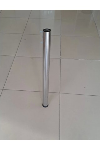 Evistro Cam Ve Ahşap Mutfak Masa Ayagı 51 Lik Krom Ayak 1 Adet Krom
