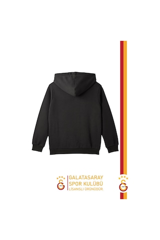 Galatasaray Lisanslı Büyük Logo Çocuk Sweat Siyah