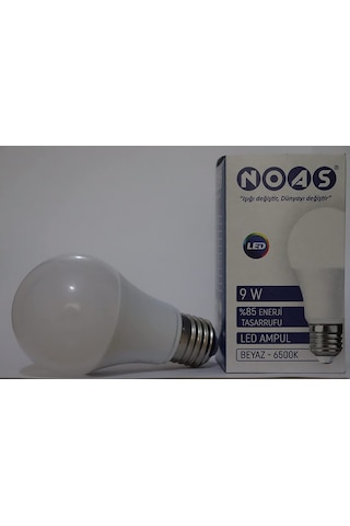 Noas 9W Smd Led Ampül E27 Duy 510 LM Beyaz Işık