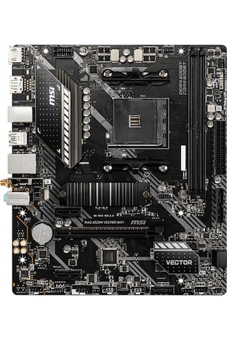 MSI MAG A520M Vector WIFI AMD A520 4600 MHz (OC) DDR4 Soket AM4 mATX Anakart