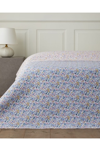 English Home Lumira Fiorito Tek Kişilik Çok Amaçlı Örtü 160x220 Cm Açık Mavi Açık Mavi