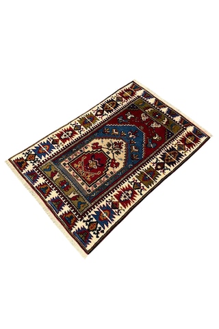 El Dokuma Sıfır Yahyalı Namazlık 77x120 Yün Kök Boya Seccade
