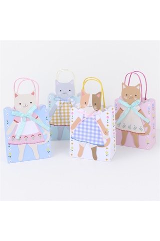 Meri Meri - Kitten Club Party Bags - Yavru Kedi Kulübü Parti Çantaları - 8 Adet Tüm Yaşlar