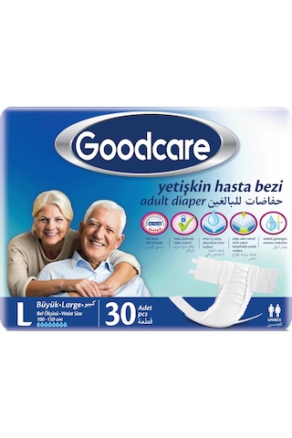 Goodcare Hasta Bezi Yetişkin Bel Bantlı Tekstil Yüzey L 60 Adet L