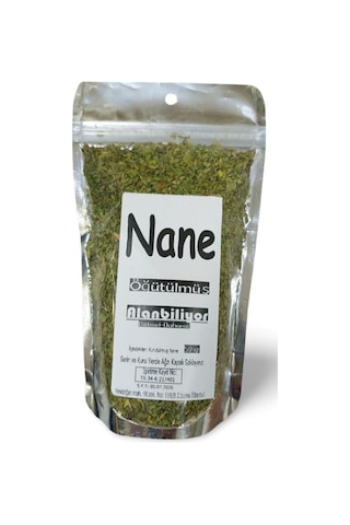 Alanbiliyor Kurutulmuş Yeni Mahsül Nane 450 G