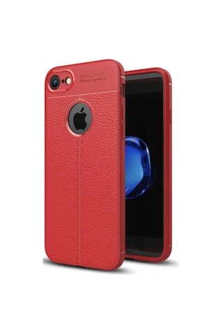 Apple Uyumlu iPhone 6 Plus-6S Plus Deri Görünümlü Lux Niss Silikon Kilif 457123062