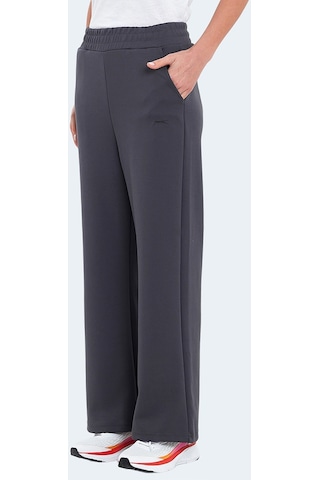 Slazenger VILLE Kadın Cepli Bol Paça Koyu Gri Eşofman Altı