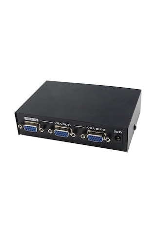 2 Port Vga Splitter 200 Mhz 1 Giriş 2 Çıkış Video Ekran Çoğaltma