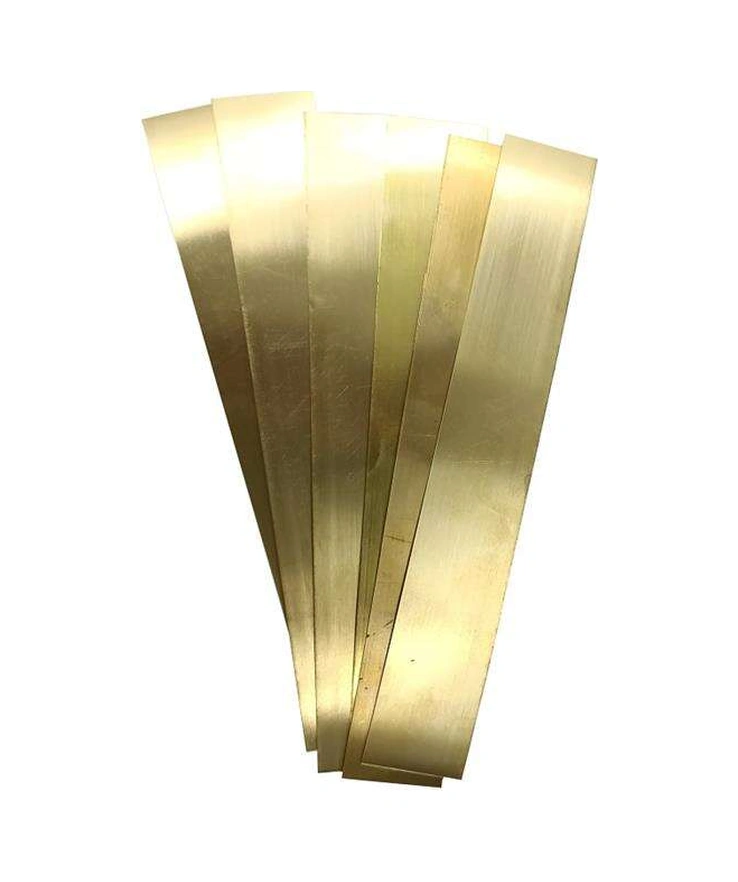 Metal Levha Pirinç Levha 0.30 Mm 6x20 Cm 5 Li Paslanmaz 36 Cm