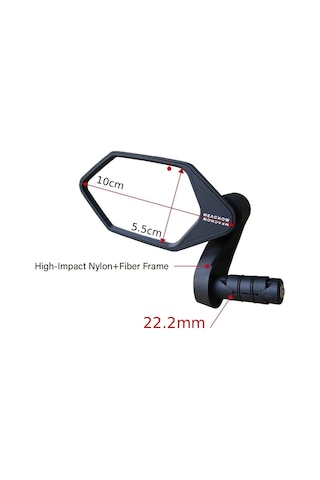 Meachow Me022-b Mavi Lens Sağ + Sol Bisiklet Ayna Takımı