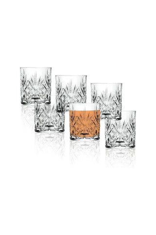 Rcr Melodia 6'lı Kahve Yanı Bardağı Şeffaf