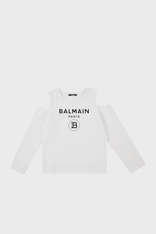 Balmain Çocuk Sweat 6m4020 Mx270 130 Beyaz