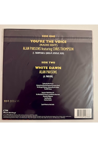 Alan Parsons Chris Thompson - You're The Voice From The World Liberty Concert Rsd 2023 45 Lik Pl