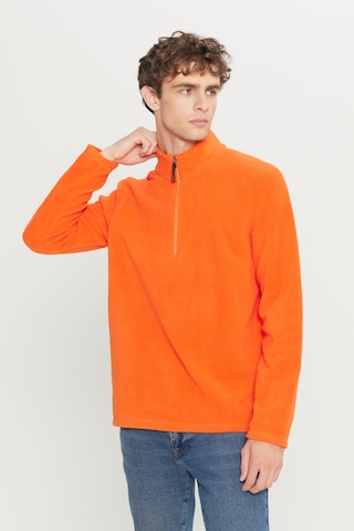 AC&Co / Altınyıldız Classics Anti-Pilling Tüylenme Yapmayan Bato Yaka Erkek Polar Sweatshirt 4A5221100016TRNXXL Turuncu