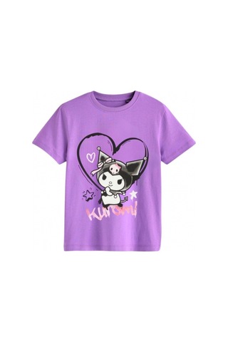Sea Bubbles Kuromi Kız Çocuk Tişört St10398 Lila
