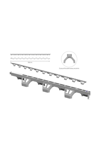 Gurbetçiler Döşeme Paspayı Zig Zag Profil Tipi 60mm 20 Adet