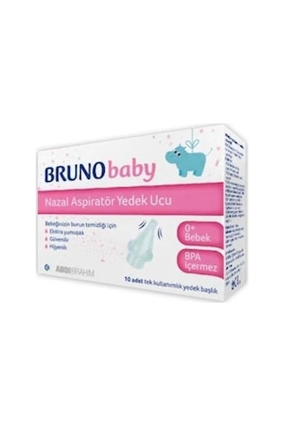 Bruno Baby Nazal Aspiratör Yedek Uç 10'Lu Bruno Baby Nazal Aspiratör Yedek Uç 10'Lu