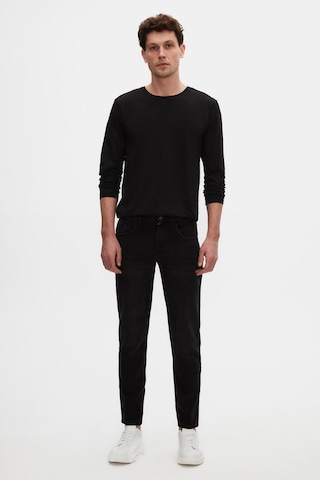 Ds Damat Comfort Fit Siyah Düz Jean Kot Beş Cepli Yıkamalı Denim Pantolon 3hcj3ort00103 001