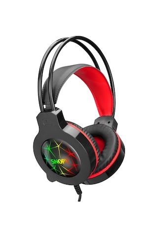 Snopy Sn-gx7, Crazy, Kablolu, 3.5mm Jac, Usb, Rainbow Aydınlatma, Gaming, Mikrofonlu, Kulaklık Siya